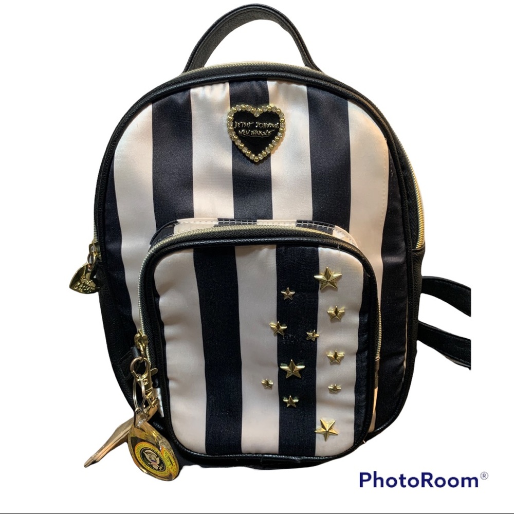 Betsey Johnson Stars and Stripes studded mini backpack